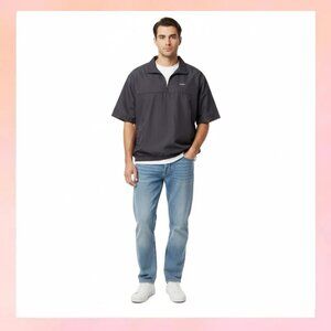 Izod Short Sleeve Men Jacket Windbreakers Size L